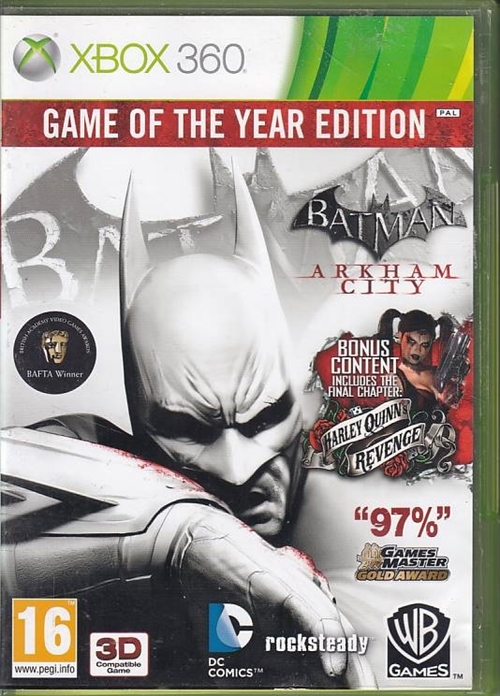Batman Arkham City Game of the year edition - XBOX 360 (B Grade) (Genbrug)
